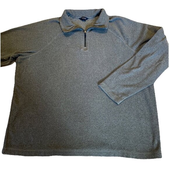 Lands' End Other - Lands End Quarter Zip Pullover Sweatshirt Mens XL 46-48Gray Fleece ThermaCheck